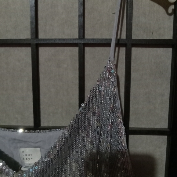 Sequined slip dress size M - Picture 9 of 12